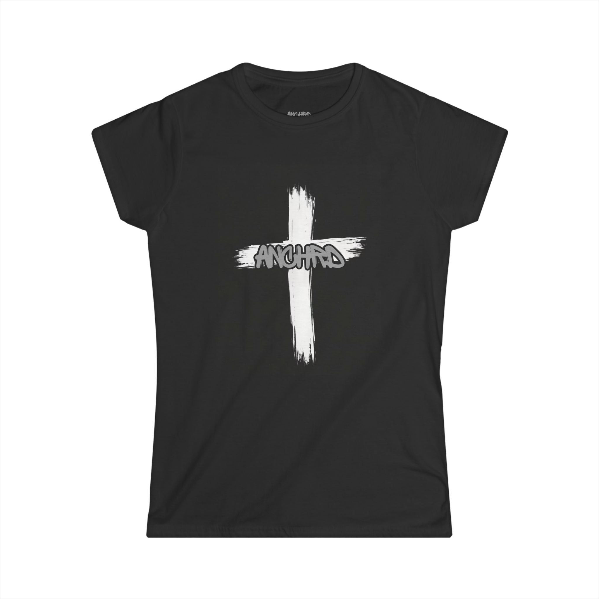 Anchor Cross Tee — Christian Faith Graphic Women's T-Shirt