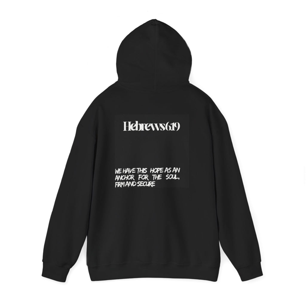 Anchor Hooded Sweatshirt — Hebrews 6:19 Faith Graphic Hoodie