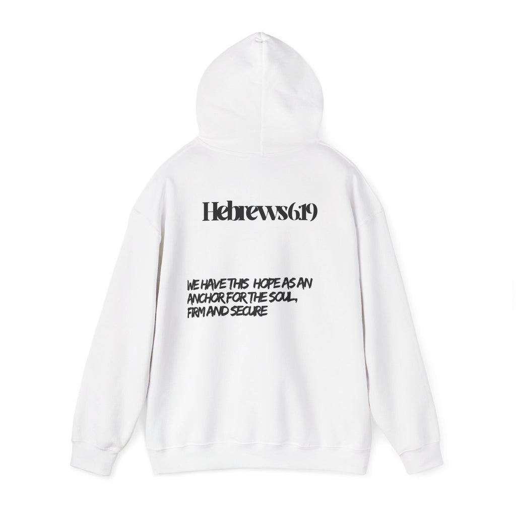 Anchor Hooded Sweatshirt — Hebrews 6:19 Faith Graphic Hoodie