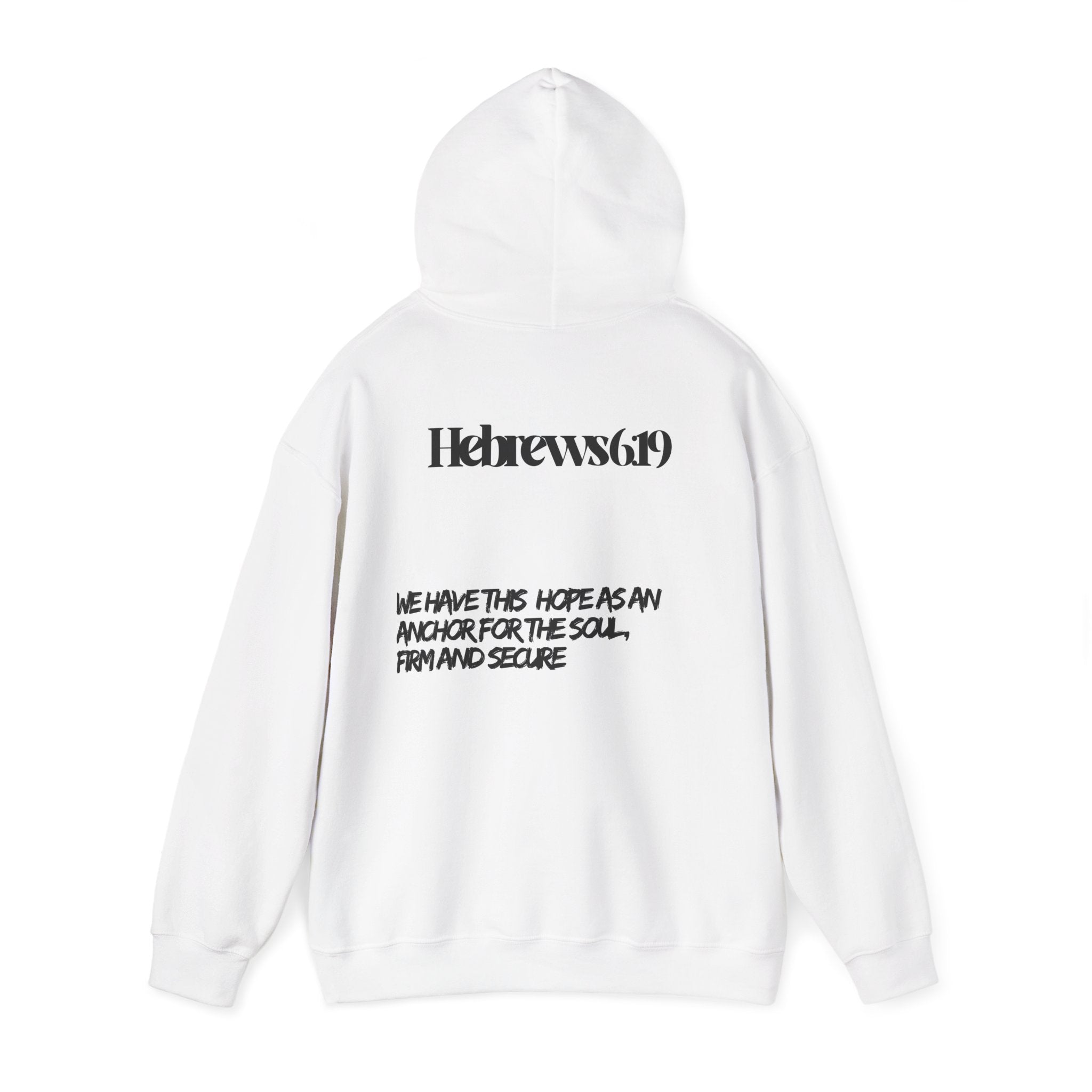 Anchor Hooded Sweatshirt — Hebrews 6:19 Faith Graphic Hoodie