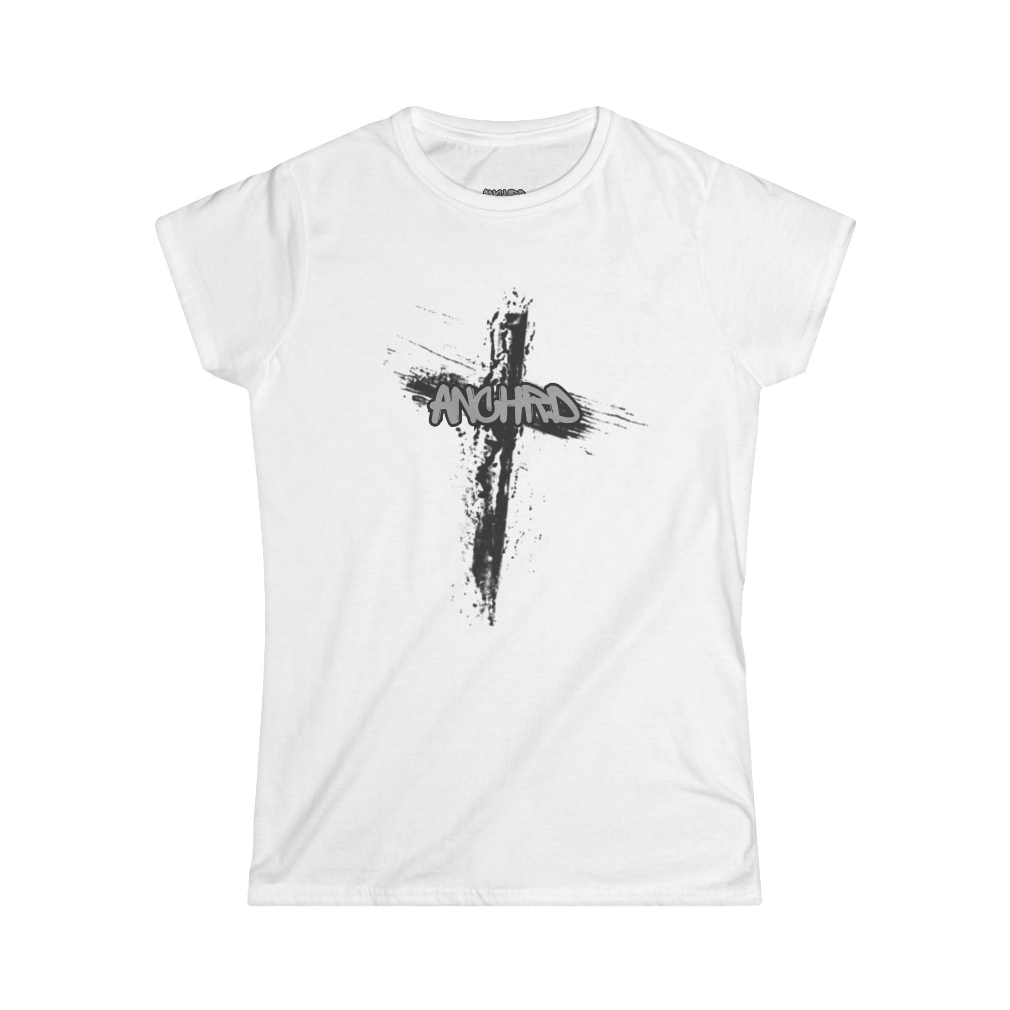 Anchor Cross Women T-Shirt — Hebrews 6:19 Faith Graphic Tee